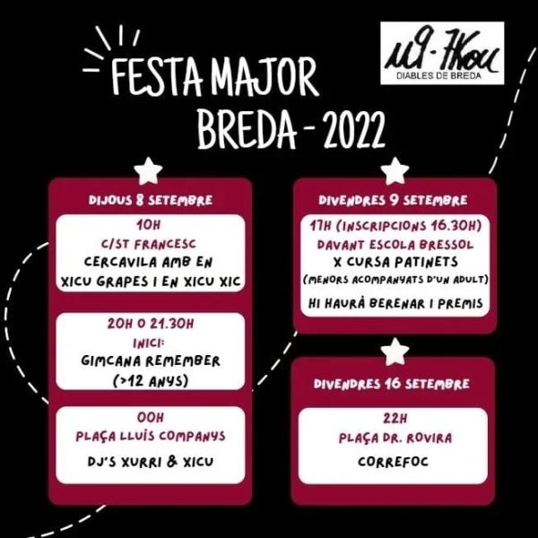 Festa Major Breda 2022